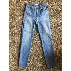 Madewell 10” high rise skinny jean